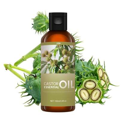 LISM 30ml/100ml Multi-Size Castor Oil Extract, Long-Lasting Mild Fragrance, Suitable For Face, Hair, Skin, Body, And Aromatherapy. Can Be Used With Diffuser, Massage, And Care. Portable Bottle Design For Home, Office, Car, Travel. Ideal Gift For Holidays. Great For Outdoor Travel, Car, Holidays, And Must-Have Oil For Vacation