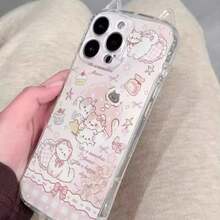 SANRIO 可爱卡通图案，适用于 16 Pro Max、新款 17/16/15 Pro 和高端 14 Pro 的手机壳，13 PM Niche 时尚 12 11 Pro 防摔 16e 女士个性化保护壳 - 彩色 - 查看 4