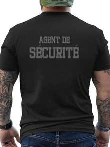 Men's T-Shirt With Limited Edition Guard Design On The Back - Made With Soft And Breathable Material - Short Sleeve, Loose And Comfortable For Summer. - Back - View 6