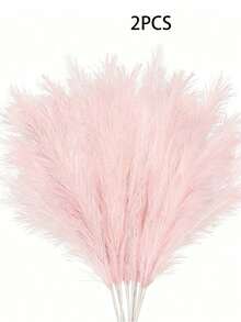 2/10/20pcs Artificial Pampas Grass, Artificial Plants, Boho Style Decor, Home Decor, Room Decor, Vase Filler, Wedding Decor, Christmas Decor, Spring Decor - Baby Pink - View 7
