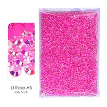 YONGNING 1100/2100/3100pcs 3mm 4mm 5mm Jelly AB Color Resin Rhinestones Multi-Color Flat Back Crystal DIY Set - 4mm 12500pcs - View 27