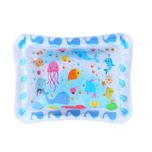 1 pieza Colchoneta inflable de agua para bebés, adecuada para bebés y niños pequeños de 3 a 24 meses, colchoneta portátil de tiempo de barriga rosa, desarrolla la fuerza muscular, criaturas marinas flotantes aleatorias, se requiere supervisión de adultos - Rosa - Ver 11