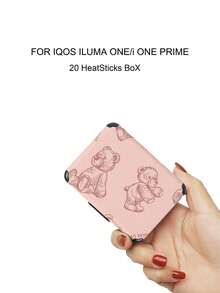 1pc IQOS ILUMA ONE PRIME Series 20-Stick Holder & Protective Case, PC+PU Hard Shell Soft Leather Dual Protection, Comfortable Grip, Anti-Crush Anti-Moisture, Portable, Fashionable Cartoon Pattern, Suitable For Business People, Men And Women, Travel Essential Accessory, Luxury Experience - BOX/Brown Bear - View 4