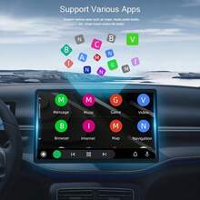 Bộ chuyển đổi USB CarPlay & Android Auto 2 trong 1, kết nối có dây sang không dây, cắm là chạy, dành cho hệ thống thông minh trên ô tô, bộ chuyển đổi WiFi 5.4 không dây với nhận diện giọng nói thông minh, kết nối liền mạch cho ô tô, tương thích với các thiết bị Type-C. - TAB0A - Xem 9