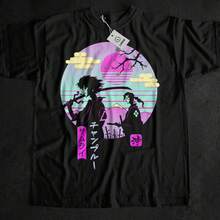 Samurai Champloo UniS1ex Tshirt, Old School Anime, Vintage Manga, Ronin Story, Mugen Jin Fuu, j1apanese Pop Culture, Gift For Boyfriend.JPG - Negro - Ver 1