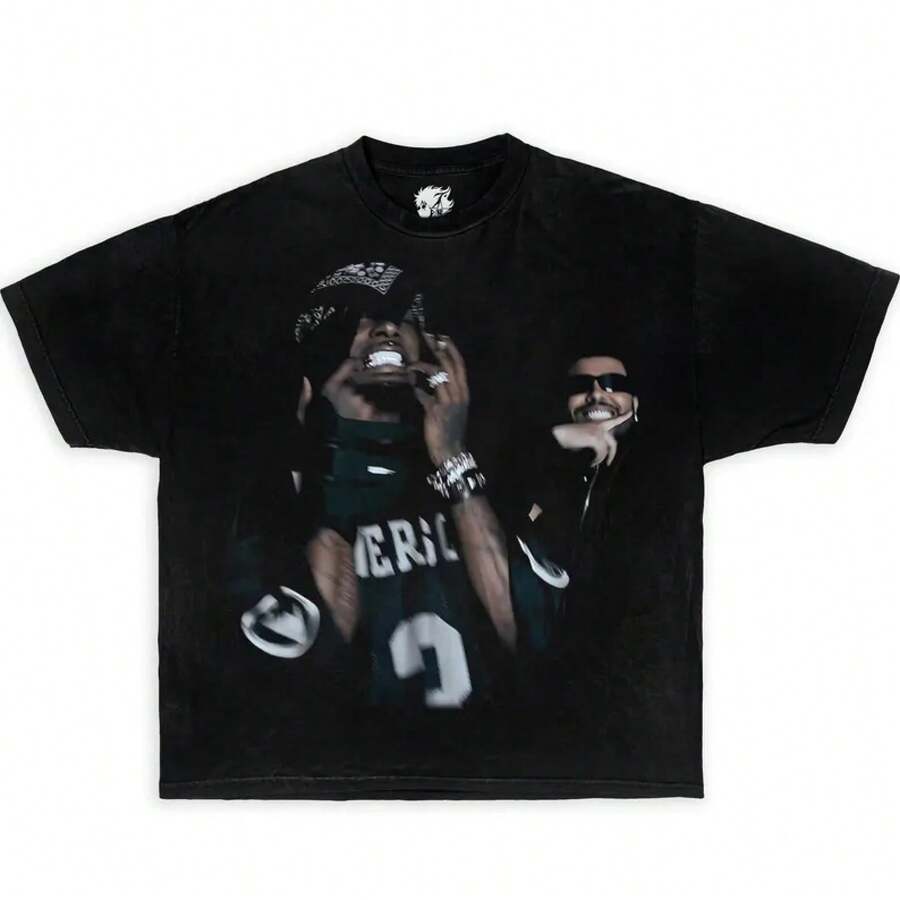Men T-Shirts - Black - View 1