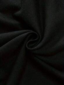 Una camiseta de hombre con cuello redondo, corte casual y estilo corto, elegante e informal, adecuada para salidas diarias, escuela y artículos esenciales de verano SFEW - Negro - Ver 3