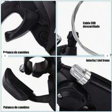 Bộ 1 cặp đề sau xe đạp bằng hợp kim nhôm, 3x7/21 tốc độ hoặc 3x8/24 tốc độ, dễ lắp đặt, phù hợp cho xe đạp leo núi và xe đạp đường trường. - màu đen - Xem 5
