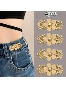 4 chiếc đai nịt eo định hình dáng người, có nút cài, không gây xước, không cần may. - Nhiều màu - Xem 13