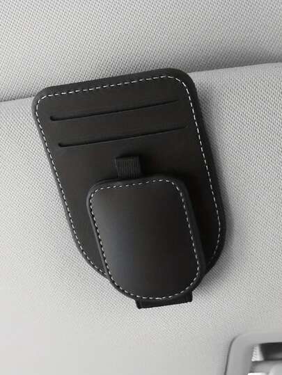 High-Quality Car Glasses Clip, Multifunctional Car Sun Visor Card Clip, Integrated In-Car Glasses Storage Rack, Practical Car Fashion Glasses Clip.