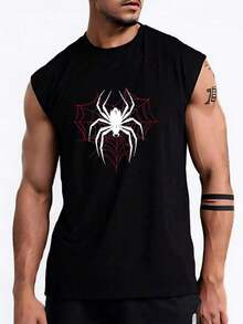 Men Tank Tops - Black - View 1