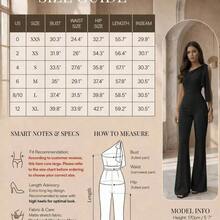 Women's Sexy Elegant Asymmetric Shoulder High Waist Black Jumpsuit | Sexy, Slim-Fit, Elegant, Suitable For Parties, Casual Wear, And Nightclub Outfits Summer - Negro - Ver 7