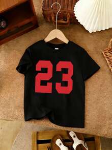 3pcs Boys' Casual Minimalist Los Angeles & Slogan Graphic Print Round Neck T-Shirts, Comfortable Daily Fashion For Boys, New Summer 3 Pieces Set - Multicolor - View 4