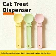 5 Peças/Conjunto Espátula Apertadora de Ração Multicolorida para Gatos, Colher de Alimentação para Animais de Estimação, Distribuidor de Pasta para Gatos, Ferramenta de Alimentação de Petisco para Filhotes, Suprimentos para Gatos - Pequena capacidade - Visão 4