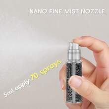 Perfume Bottle 5ml, Ancient Print Leather Refillable Dispenser Bottom Fill Fragrance Scent Container, Portable And Leak-Proof Suitable Traveling Outgoing, AG00CQ (Egypt Print) - Họa tiết Ai Cập màu đen - Xem 5