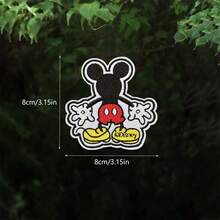 5pcs Embroidered Mouse Patches, Embroidery Appliques, Party Favors, Cute Cartoon Patches, Embroidered Cloth Stickers, Sewing Accessories For Clothing, Bags, Shoes, Hats, Curtains, Phone Cases, DIY Handmade Cartoon Embroidery Decorative Patches - Multicolor - View 4