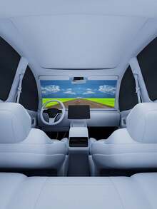 2/4Pcs Magnetic Car Window Sunshade Set, Foldable Side Window Sun Shade, Easy Install Privacy Cover, Light Blocking Sunshade For Front Rear Window, Fits Most Cars, Summer Car Accessories Gift - Magnetic - View 3