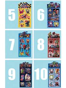 10pcs Marvel Superhero Stickers, Avengers&Spider Man Comic Style Stickers, Suitable For Decorating Water Bottles, Notebooks, And Scrapbooks (Stochastic Style) - Multicolor - View 7
