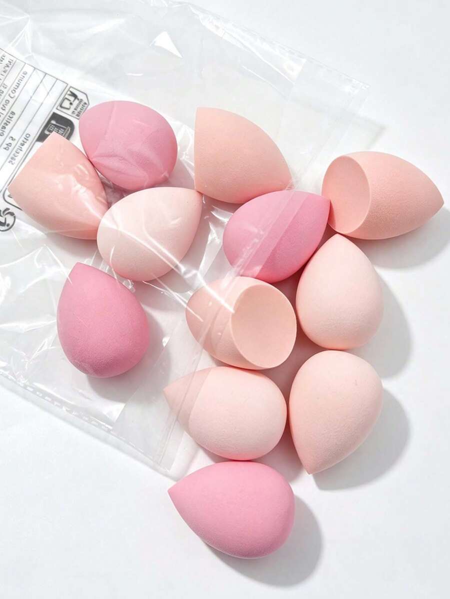 12/9/6/3/1 Stück Make-up Schwämme, mehrfarbige Foundation Schwämme, Make-up Werkzeuge, geeignet für flüssige/cremige/pudrige Produkte, passend für alle Hauttypen