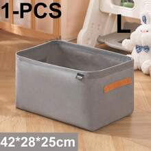 1/2pcs Foldable Fabric Storage Box With Divider, Large Capacity Wardrobe Organizer For Underwear, Socks, Clothes, Sturdy Steel Frame Storage Box For Closet, Non-Woven Drawer Storage Box For Bedroom - Multicolor - View 10