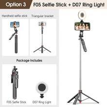 F05 Automatic Retractable Selfie Stick, Bluetooth Remote Control Tripod, 360° Panoramic Multi-Angle Shooting, Adjustable Height, Detachable Phone Holder, Compatible With IOS And Android, Travel Vlogging Live Streaming Accessory - Selfie Stick Tripod - View 15