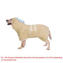 1 pieza Bata de baño con diseño de dinosaurio lindo para mascotas, de secado rápido y súper absorbente, disponible en múltiples tallas para perros pequeños, medianos y grandes, con correa ajustable, apta para uso diario en el hogar, disponible en varios colores - Multicolor - Ver 42