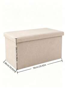 Taburete de almacenamiento plegable multifuncional, taburete de almacenamiento cuadrado, caja de almacenamiento de tela, taburete de sofá simple y práctico, caja de almacenamiento de juguetes plegable - Multicolor - Ver 9
