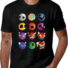 Camiseta deportiva informal de manga corta de algodón dazh unlock level - Negro - Ver 1