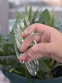 1件裝室內植物莖部支撐架,可輕鬆打造花朵造型植物排列,防止枝條向下生長,多方向可調室內植物架,戶外園藝用品,適用於居家與花店裝飾配件 - 多款式 - 查看 4