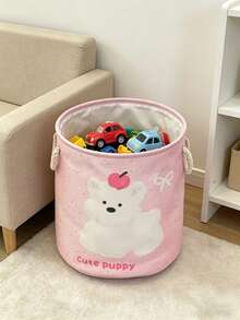 OBOVAY 1 Stück große Kapazität Spielzeug Aufbewahrungskorb, zusammenklappbarer Wäschekorb, für Schlafzimmer Accessoires, Kinderzimmer Dekoration, Schlafzimmer Dekoration, Raumdekoration, Neugeborenen Grundausstattung - Verschiedenfarbig - Übersicht 6