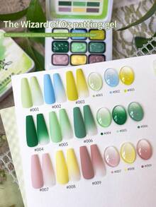 9色高饱和度半固态指甲凝胶，沙龙专用 - 彩色 - 查看 6