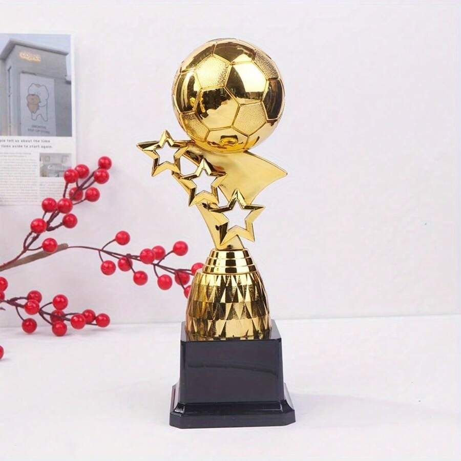 FIFA 1 chiếc cúp bóng đá đoạt giải Quả bóng vàng, mô hình nhựa mới, cúp giải thưởng người chiến thắng, quà lưu niệm thủ công, cúp giải thưởng cầu thủ xuất sắc, cúp bóng đá, giải thưởng - Nhiều màu - Xem 1