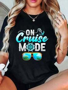 Camiseta de Vacaciones: Elementos Esenciales para Viajes Familiares en Modo Crucero - Negro - Ver 5
