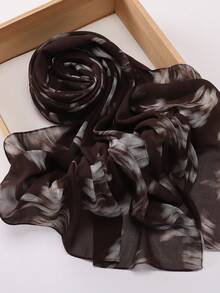 New Spring/Summer Women's Modest Hijab, Plant Dye Tie-Dye Gradient Soft High-Quality Daily Wear Muslim Headscarf Hijab Scarf Shawl - Multicolor - View 4
