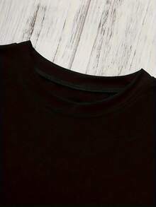 Camiseta mujer manga corta, estampado "Noche Estrellada" Van Gogh, versátil, primavera-verano, lavable a máquina, casual - Negro - Ver 6