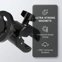Soporte magnético ajustable y giratorio para teléfono, para cinta de correr, bicicleta, carrito de golf, volante, cochecito, rotación de 360°, agarre fuerte, adecuado para iPhone 16 15 14 13 12 y todos los teléfonos, regalo del Día de la Madre - Multicolor - Ver 5