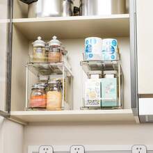 1/2pc Acrylic Pull-Out Kitchen Storage Rack, Smooth Surface, Multi-Functional Spice Organizer, Suitable For Home And Restaurant Sink Cabinets And Drawers. - Multicolor - View 9