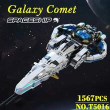 Space Exploration Serie Galaxy Comet Spaceship Lunar Explorer Lunar Rover Star Cruiser Flexible Moving Part Adventure Toy Gifts - 1567 piezas - Ver 1