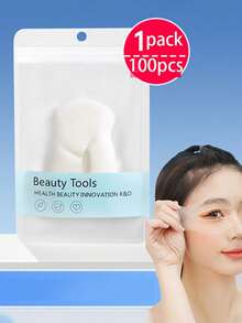 Gói 1/2 (100/200 miếng) Mặt nạ mắt siêu mỏng dùng một lần, miếng bông trang điểm dạng ướt - Nhiều màu - Xem 10