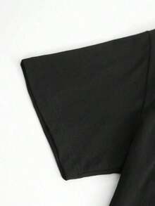Nouveautés Été 2026 : T-shirt à manches courtes pour homme, coupe ample, imprimé, design unique |   Design élégant |   Essentiel pour l'été |   Facile à assortir, mettant en valeur votre style - Noir - Voir 2