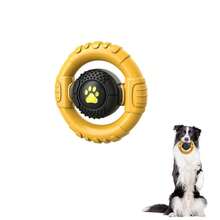 Dog Toys For Aggressive Chewers Large Medium Breed, Indestructible Squeaky Dog Chew Toys, Tough Nylon Rubber Interactive Dog Toys To Keep Them Busy - 黃色 - 查看 8