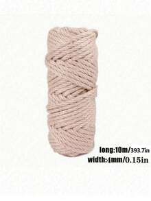 10m Natural Hard Sisal Rope, Thick Durable High-Quality Sisal Rope, Suitable For Cat Scratching Posts, Plant Trellises, Gardening, Binding, Handmade Packaging Materials, Home Decor - Multicolor - View 8