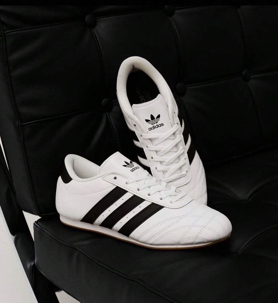Adidas Taekwondo Lace Casual Shoes Women's JQ3705 Sporty Lace Up Splicing Home All Seasons | Retro Heritage Style, Timeless Silhouette - 白色 - 查看 1