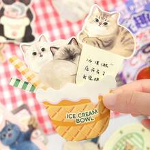 Cute Cat Themed Memo Pad, DIY Origami Crafts, Funny & Creative Animal Stationery Notepad - one-size - View 11