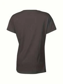Camiseta de manga corta para mujer, cuello redondo, estilo casual y moderno para el Día de la Madre |     Diseño original de loro y rosas, ideal para regalar a amigas y familiares - [Blanco] - Ver 7