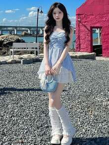 Women Two-Piece Outfits - [Single Item] White Mini Skirt - View 6