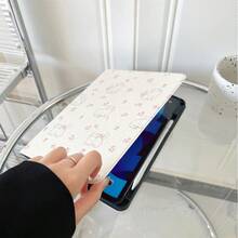 单件装翻盖式书本保护套 - 多角度支架保护套，带笔槽，兼容 iPad/Galaxy Tab S10+/S9/A9、Oppo Pad、华为 MatePad、vivo Pad、荣耀 Pad 和联想小新 Pad。 - 彩色 - 查看 3