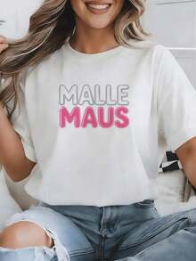 Fun T-Shirt For Mallorca Fans, Unisex For Men And Women, 180g, Loose And Comfortable For Summer, Suitable For All Seasons - 白色 - 查看 3