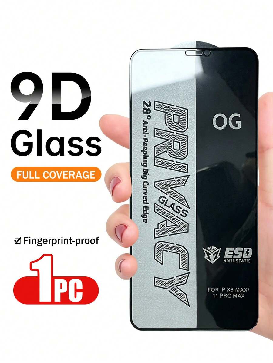 XINHONGYU Kaca Tempered Aluminium 0,4mm dengan Tepi Melengkung 80°, Anti-Intip, Pelindung Layar Anti-Sidik Jari, Pemasangan Mudah, Bebas Gelembung - 1 buah - View 1
