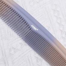 1 Peça Pente de Cabelo de Dentes Grossos e Finos de Dois Lados, com Pintura em Spray de Cor Aleatória, Pente de Estilo de Cabelo de Plástico Sem Alça - Multicolorido - Visão 9